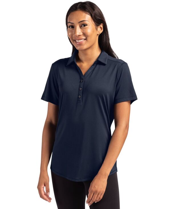 カッターアンドバック レディース トップス シャツ ポロシャツ Cutter & Buck Forge Eco Stretch Recycled Womens Short Sleeve Polo Navy blue ネイビー