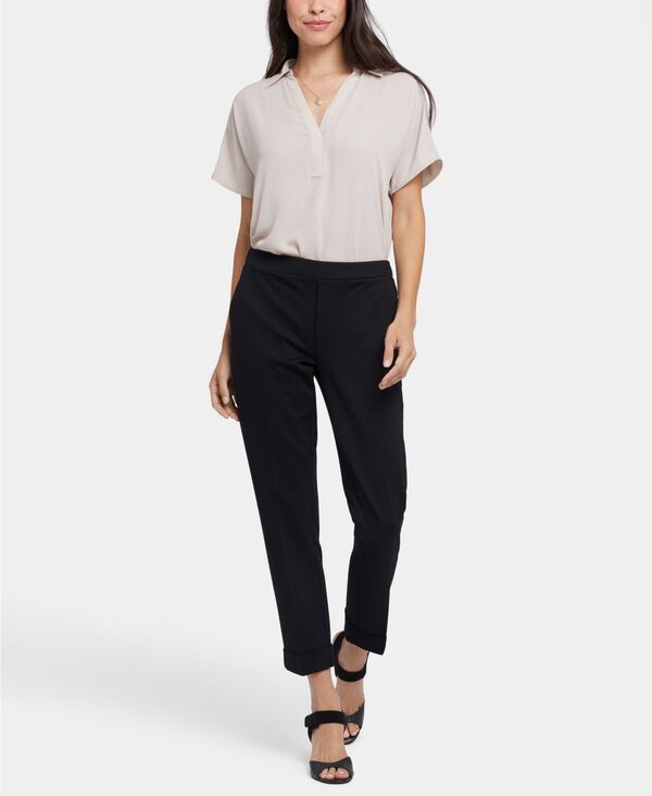 エヌワイディージェイ レディース ボトムス カジュアルパンツ パンツ アンクル NYDJ Women's Cassidy Ankle Pull-On Trouser Pants Black ブラック|ReVida 店