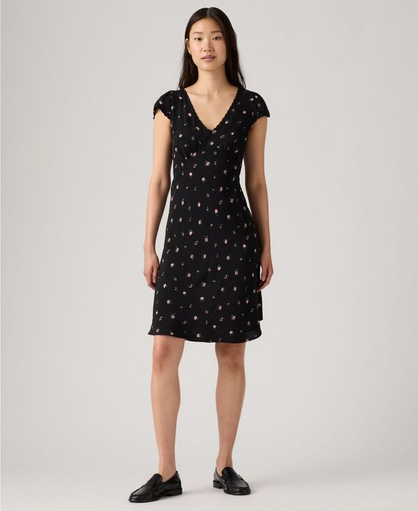 リーバイス レディース トップス ワンピース スリムフィット Levi's Women's Ellory Slim Fit Short Sleeve Dress Black ブラック