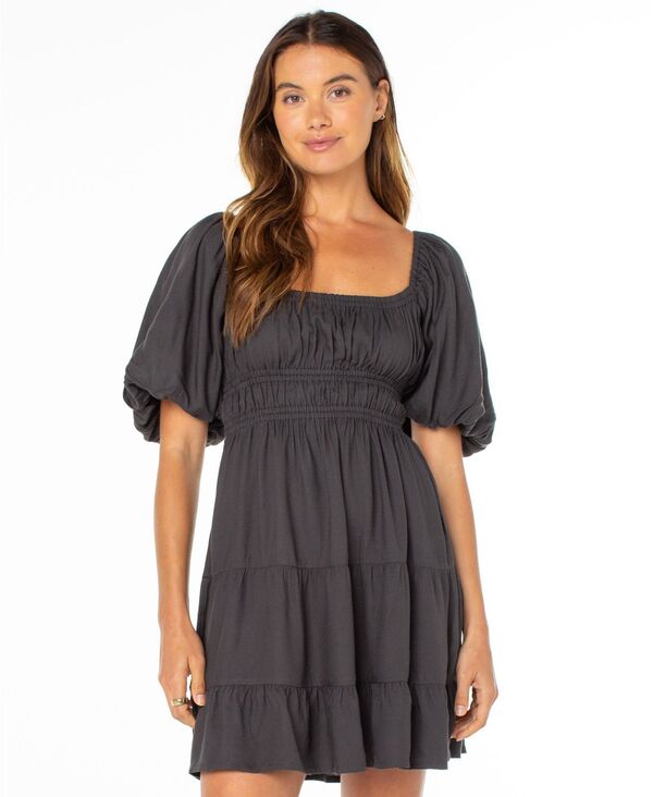 ロキシー レディース トップス ワンピース Roxy Women's Sunset Oasis Square Neck Dress Phantom|ReVida 店