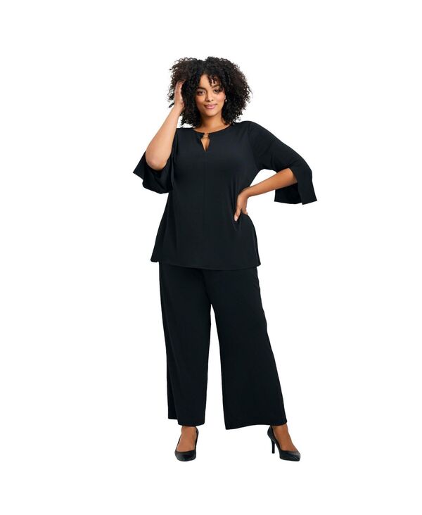 アベニュー レディース トップス シャツ AVENUE Women's Audrey Ring Detail Top Black ブラック