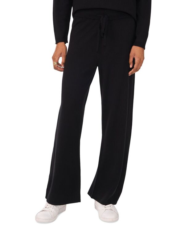 ヴィンスカムート レディース ボトムス カジュアルパンツ パンツ スウェットパンツ Vince Camuto Women's Mid-Rise Straight-Leg Sweatpants Rich Black ブラック