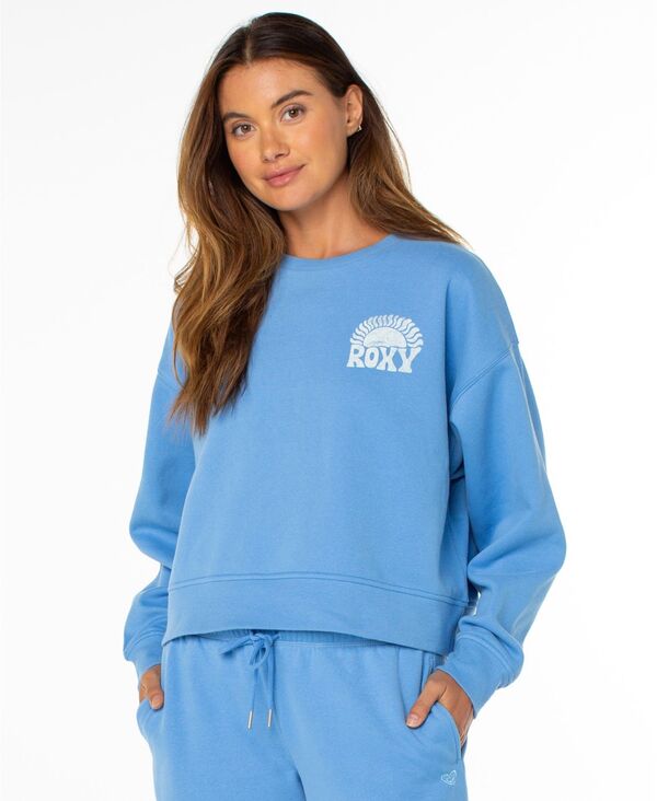 ロキシー レディース トップス シャツ 長袖 Roxy Women's Marina Long-Sleeve Top Silver Lake シルバー