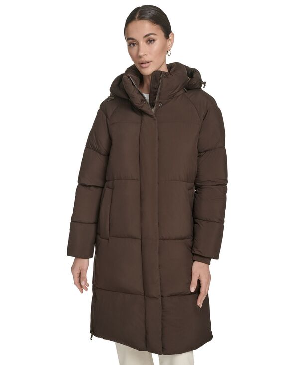 リーバイス レディース アウター ジャケット・ブルゾン ジャケット Levi's Women's Mid-Length Puffer Jacket Coffee コーヒー