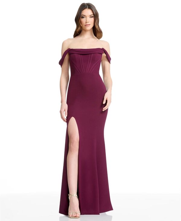 ドレスザポプレーション レディース トップス ワンピース Dress the Population Women's Melania Corset Gown Dark Cherry｜ReVida 店