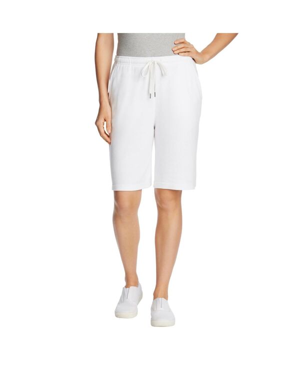 ウーマン ウィズイン レディース ボトムス ハーフパンツ・ショーツ プラスサイズ ニット Woman Within Plus Size Sport Knit Short White ホワイト