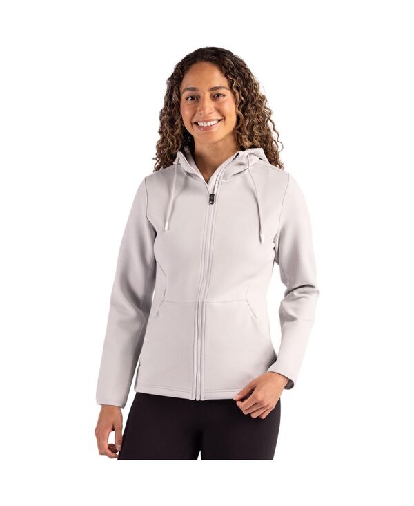 カッターアンドバック レディース アウター ジャケット・ブルゾン フーデッドジャケット ジャケット Cutter \u0026 Buck Roam Epic Comfort Recycled Womens Full Zip Hooded Jacket Solitare
