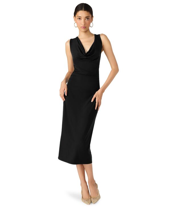 スティーブ マデン レディース トップス ワンピース ミディワンピース ミディ ノースリーブ Steve Madden Women's Kalina Sleeveless Midi Dress Black ブラック｜ReVida 店
