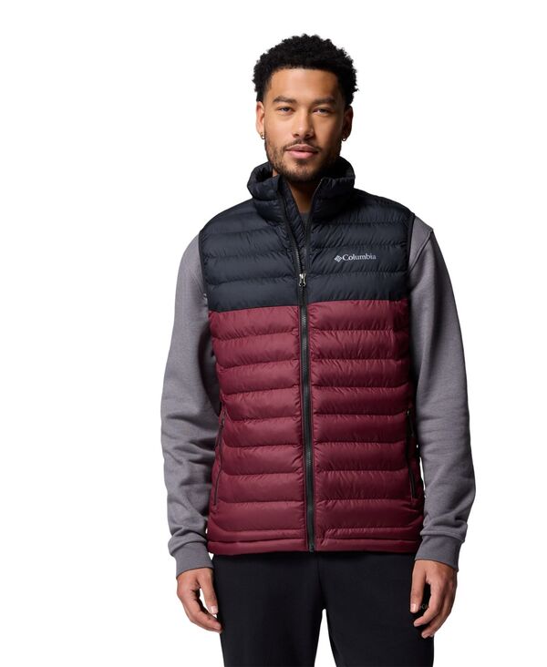 コロンビア メンズ アウター ジャケット・ブルゾン ベスト Columbia Men's Powder Lite II Puffer Vest Rich wine Black ブラック