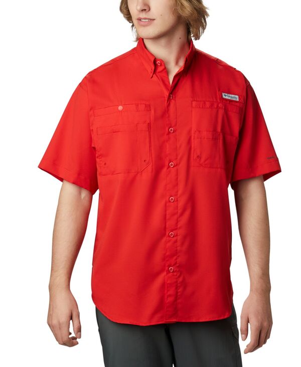 コロンビア メンズ トップス シャツ Columbia Men's Tamiami Short Sleeve Shirt Red spark レッド