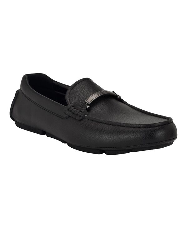 カルバンクライン メンズ シューズ スリッポン・ローファー Calvin Klein Men's Maslo Casual Slip-On Loafers Black ブラック