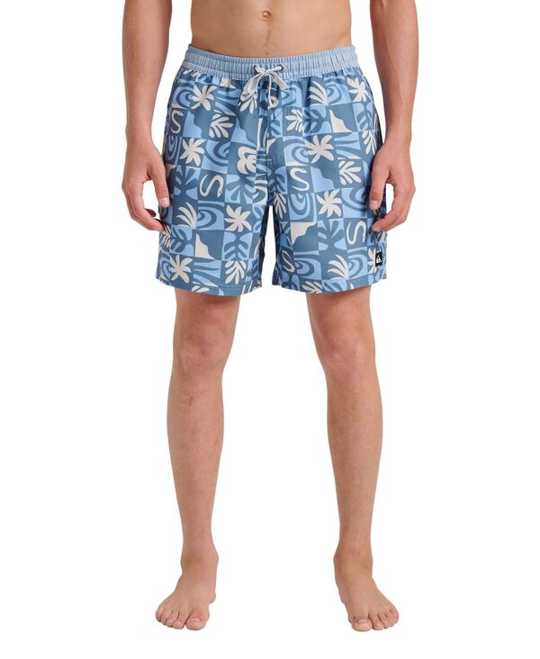 クイックシルバー メンズ 水着 ハーフパンツ・ショーツ ショートパンツ Quiksilver Men's Everyday Volley Terra Swim Shorts Ashley blue ブルー