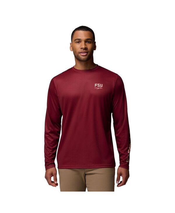 コロンビア メンズ トップス Tシャツ Columbia Men's Garnet Florida State Seminoles PHG Terminal Shot 3-Hit Long Sleeve T-Shirt Garnet