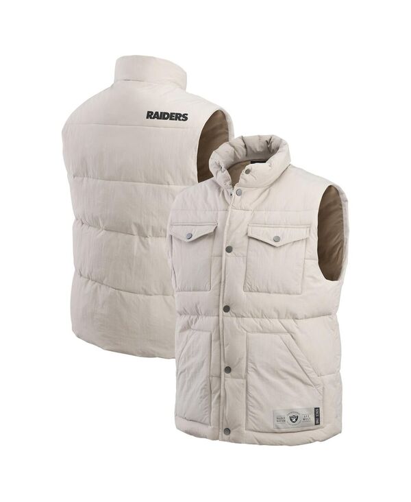 ファナティクス レディース トップス ベスト Fanatics Darius Rucker Collection by Men's Cream Las Vegas Raiders Puffer Full-Snap Vest Cream クリーム|ReVida 店