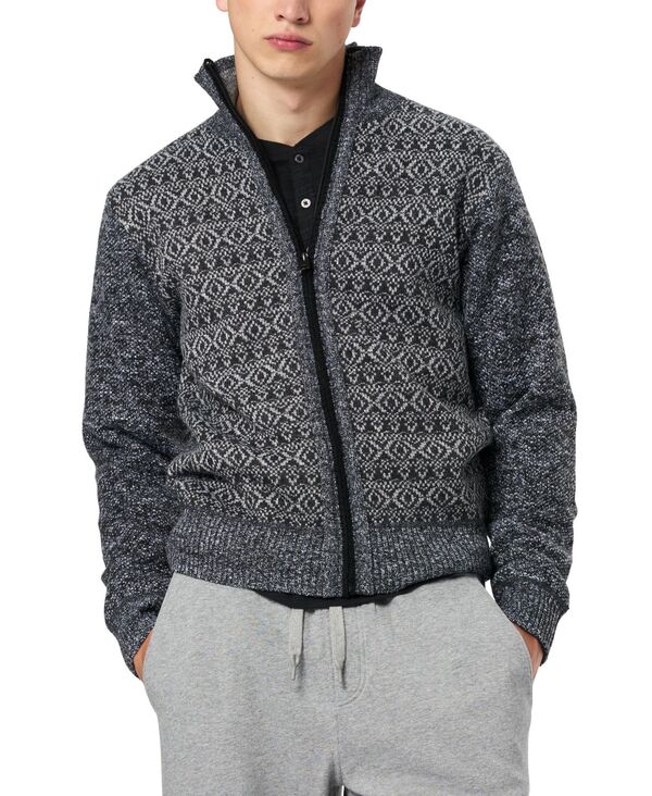 バッファロー・デイビッド・ビトン メンズ アウター ニット・セーター Buffalo David Bitton Men's Winlow Relaxed Full Zip Sweater Gray heather グレー