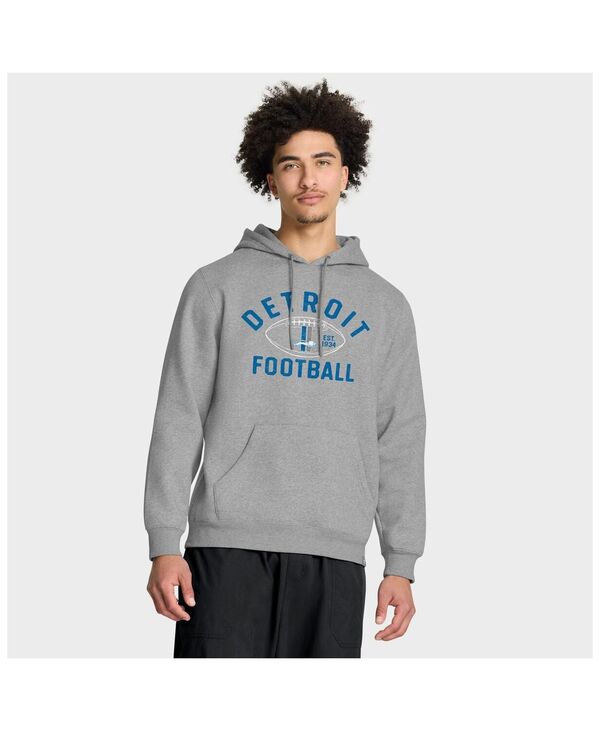 ファナティクス メンズ アウター パーカー・スウェット Fanatics Men's Heather Gray Detroit Lions Fumblerooski Legacy Pullover Hoodie Heather Gray グレー