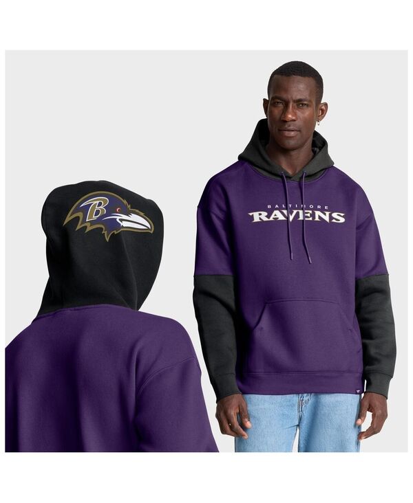 ファナティクス メンズ アウター パーカー・スウェット Fanatics Men\u0027s Purple Baltimore Ravens Helmet Pullover Hoodie Purple パープル