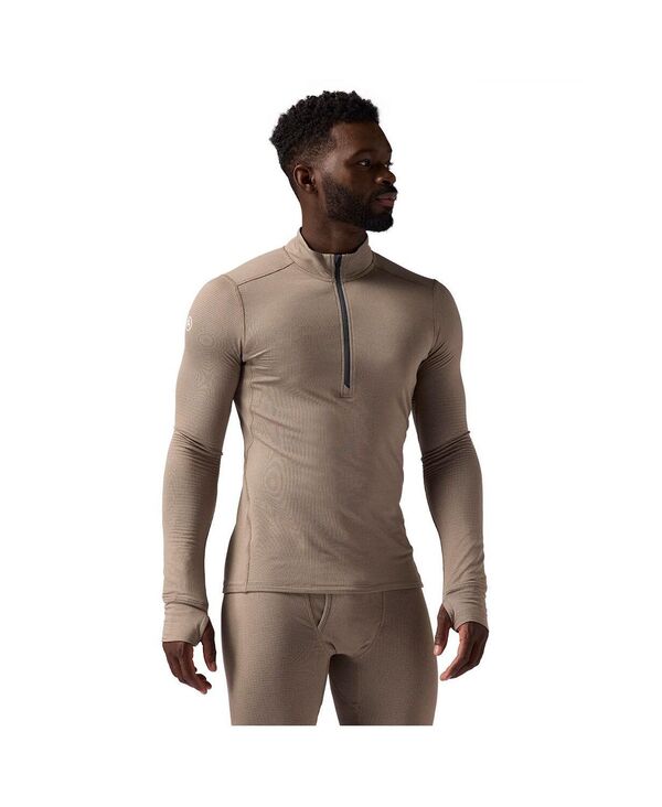 バックカントリー メンズ トップス シャツ Backcountry Men's Pines Microgrid Ultra-Lt Baselayer 1/4-Zip Top Lightweight Long Underwear Tops Fallen rock