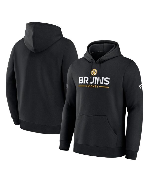 ファナティクス メンズ アウター パーカー・スウェット Fanatics Men's Black Boston Bruins Authentic Pro Primary Hoodie Black ブラック