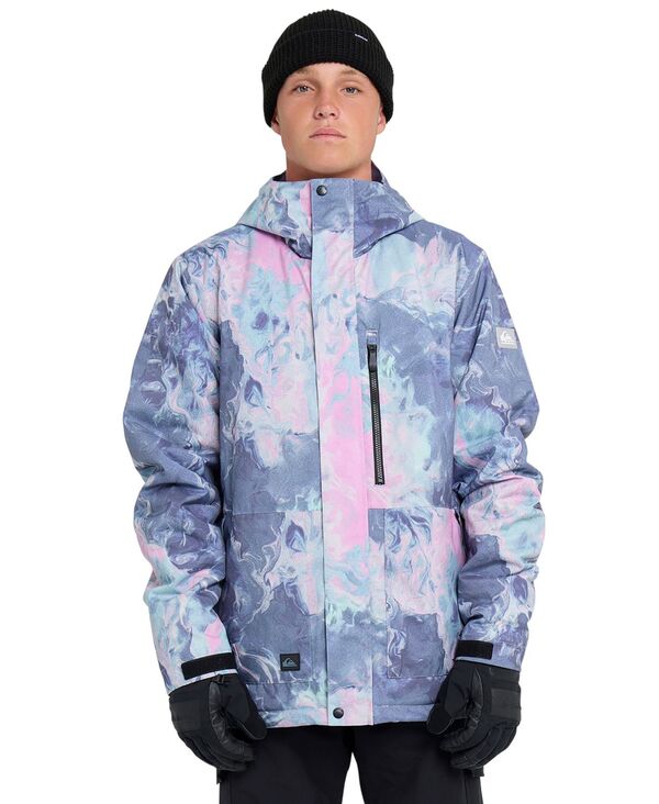 クイックシルバー メンズ アウター ジャケット・ブルゾン プリント 長袖 Quiksilver Men's Mission Printed Long-Sleeve Jacket Graystone|ReVida 店