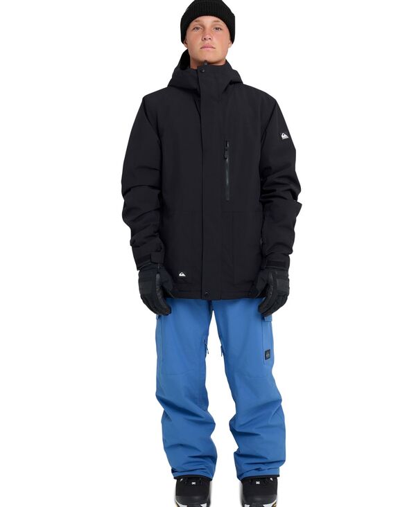 クイックシルバー メンズ アウター ジャケット・ブルゾン Quiksilver Men Mission Solid Full-Zip Jacket Black ブラック