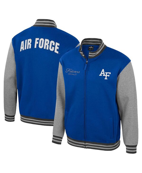 コロシアム メンズ アウター ジャケット・ブルゾン Colosseumen's Royal Air Force Falcons Ambi-Turner Full-Zip Varsity Jacket Royal