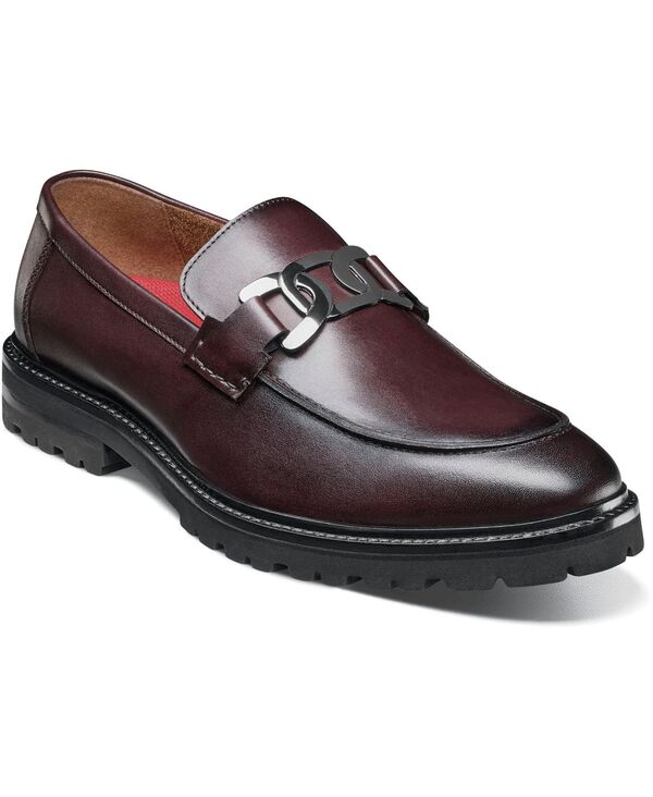 ステイシーアダムス メンズ シューズ スリッポン・ローファー Stacy Adams Men's Hale Moc Toe Bit Slip On Loafer Bordeaux