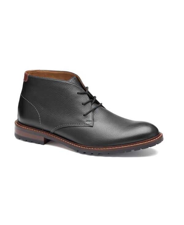 ジョンストンアンドマーフィー メンズ シューズ ブーツ・レインブーツ Johnston & Murphy Men's Boswell Chukka Boots Black Full Grain ブラック