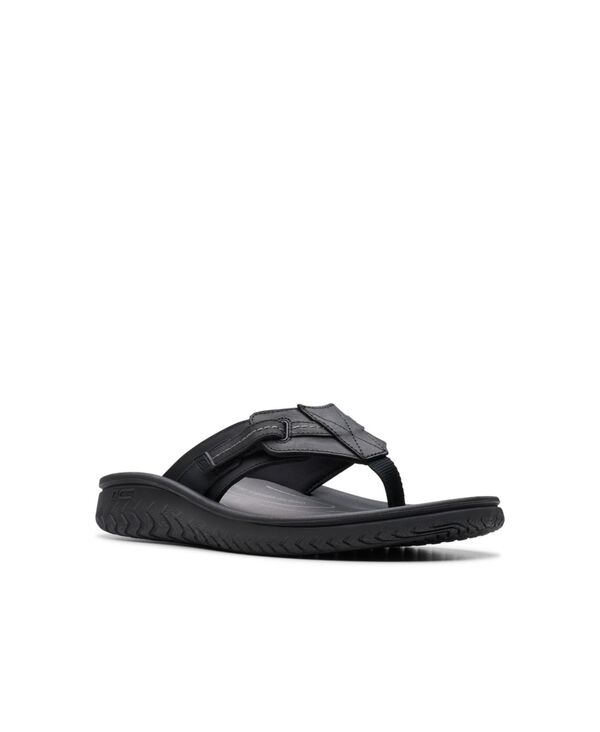 クラークス メンズ シューズ サンダル Clarks Men's Collection Wesley Sun Sandals Black Leather ブラック 15,385円