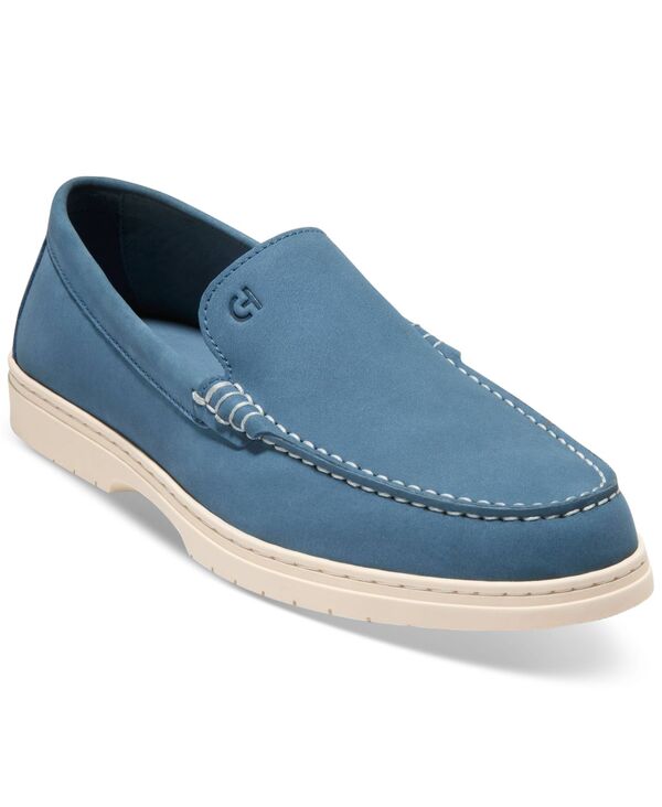 コールハーン メンズ シューズ スリッポン・ローファー Cole Haan Men's Greenwich Grand Venetian Loafers Blue Nubuck ブルー