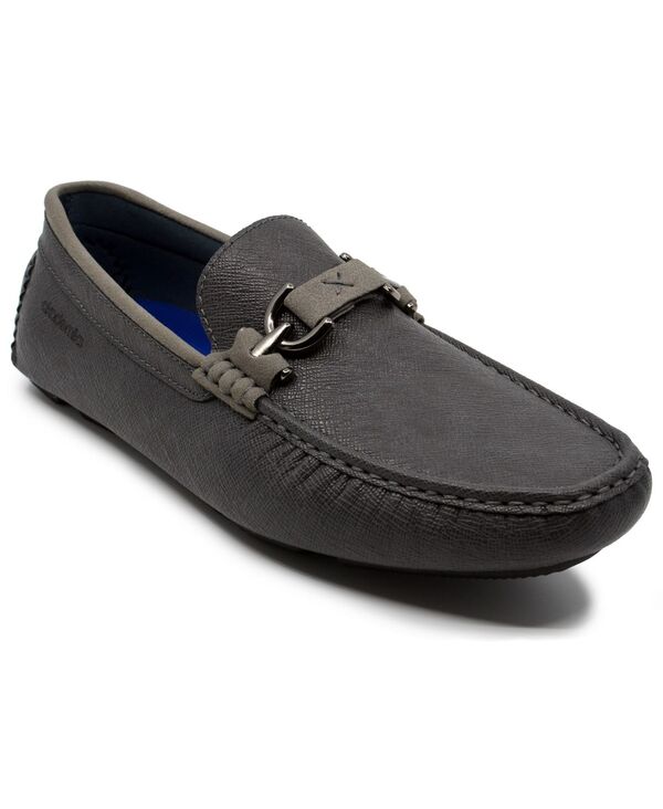 アカデミクス メンズ シューズ スリッポン・ローファー Akademiks Men's Dover Driving Loafers Gray グレー