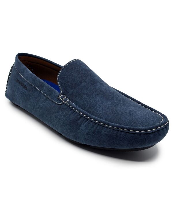 アカデミクス メンズ シューズ スリッポン・ローファー Akademiks Men's Weston Slip On Loafers Navy ネイビー|ReVida 店