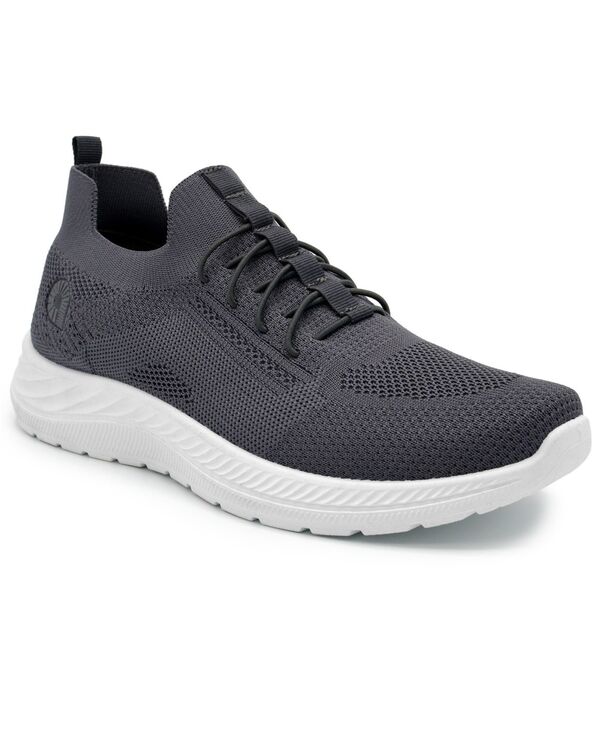 アカデミクス メンズ シューズ スニーカー Akademiks Men's Flux Slip On Sneakers Gray グレー