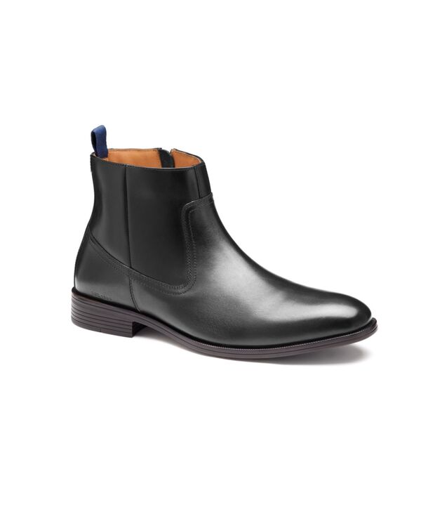 ジョンストンアンドマーフィー メンズ シューズ ブーツ・レインブーツ Johnston & Murphy Men's Reeve Zip Boots Black ブラック|ReVida 店