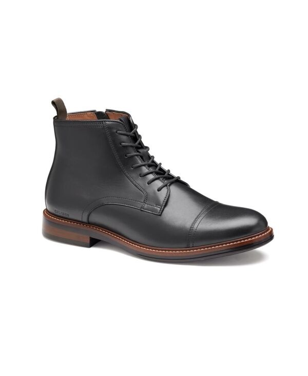ジョンストンアンドマーフィー メンズ シューズ ブーツ・レインブーツ 旗がしら Johnston \u0026 Murphy Men\u0027s Durham Cap Toe Boots Black 黒いこと