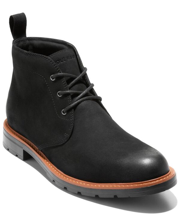 コールハーン メンズ シューズ ブーツ・レインブーツ Cole Haan Men's Chamberlin Grand Chukka Lug Sole Boots Black Nubuck ブラック
