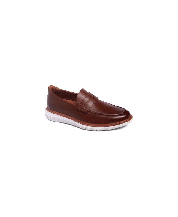 マークジョセフニューヨーク メンズ シューズ スリッポン・ローファー エンパイア Marc Joseph New York Men's Empire Street Hands-Free Slip On Technology Lightweight Penny Loafers Cognac faux leather 23,980円
