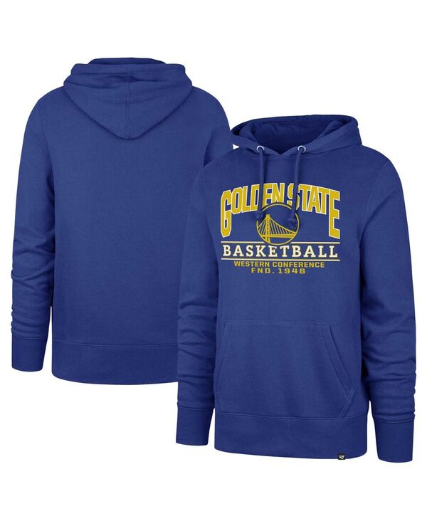 47 ブランド メンズ アウター パーカー・スウェット '47 Brand Men's and Women's Royal Golden State Warriors Good Call Headline Pullover Hoodie Royal|ReVida 店