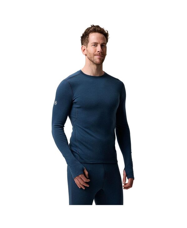 バックカントリー メンズ トップス シャツ Backcountry Men's Cedars RWS Merino Mid-Wt Baselayer Crew Top Midweight Long Underwear Tops Midnight blue ブルー|ReVida 店