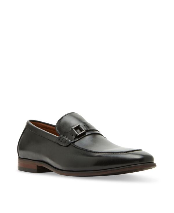 スティーブ マデン メンズ シューズ スリッポン・ローファー Steve Madden Men's Adair Slip On Loafer Black Leather ブラック