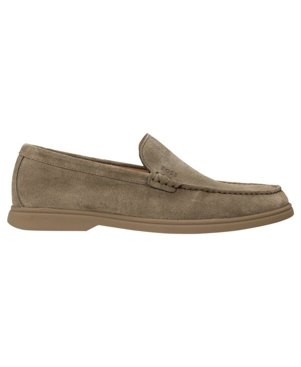 ヒューゴボス メンズ シューズ スリッポン・ローファー Hugo Boss Men'sienne Mocc Slip On Loafers Open Green グリーン