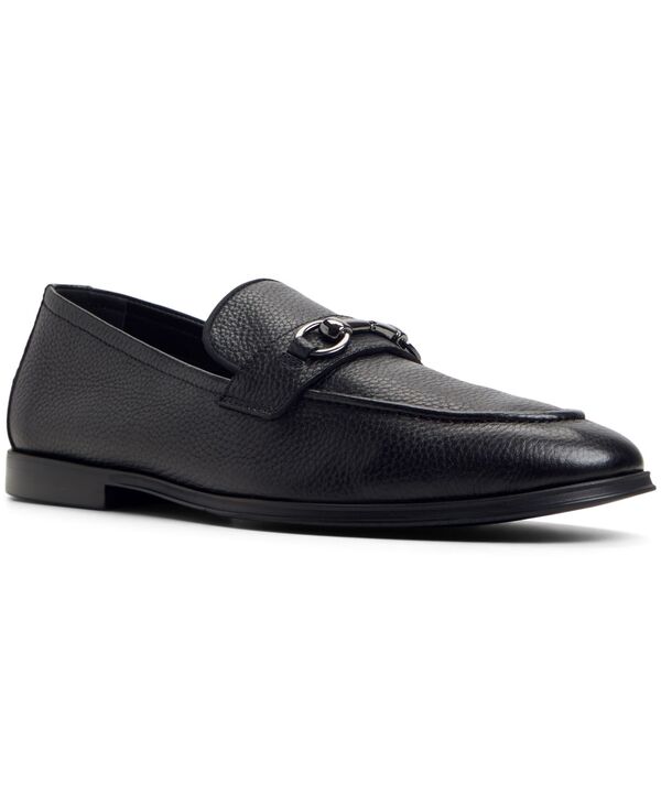 アルド メンズ シューズ スリッポン・ローファー レザー ALDO Men's Traveler Leather Bit Loafer Black ブラック