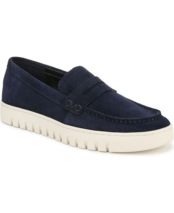 バイオニック メンズ シューズ スリッポン・ローファー Vionic Men's M Uptown Loafers Navy blazer blue suede ネイビー｜ReVida 店