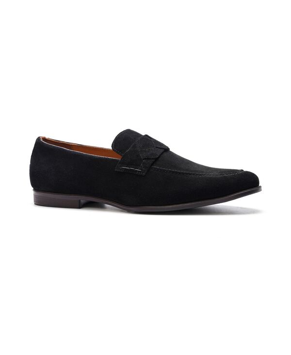 カルロスサンタナ メンズ シューズ スリッポン・ローファー Carlos by Carlosantana Men's Groove Weave Loafers Black suede ブラック