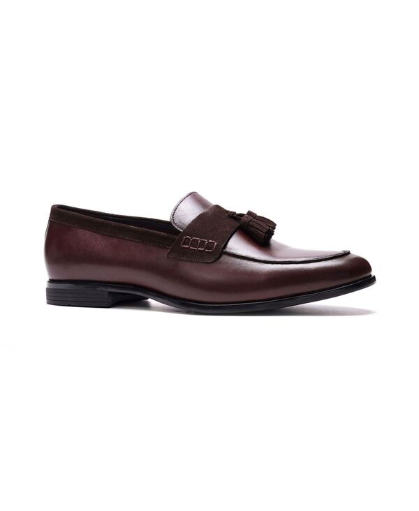 カルロスサンタナ メンズ シューズ スリッポン・ローファー Carlos by Carlosantana Men's Laurentasseloafers Brown leather ブラウン