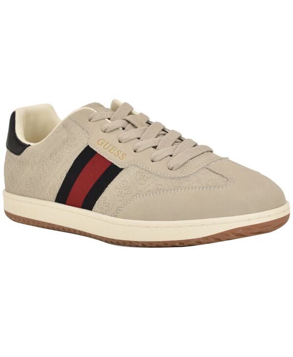 ゲス メンズ シューズ スニーカー レース GUESS Men's Kloane T-Toe Fashion Lace Up Sneakers Medium naturalogo multi マルチカラー