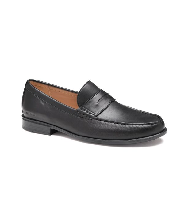 ジョンストンアンドマーフィー メンズ シューズ スリッポン・ローファー Johnston & Murphy Men's Harrison Penny Loafers Black ブラック｜ReVida 店
