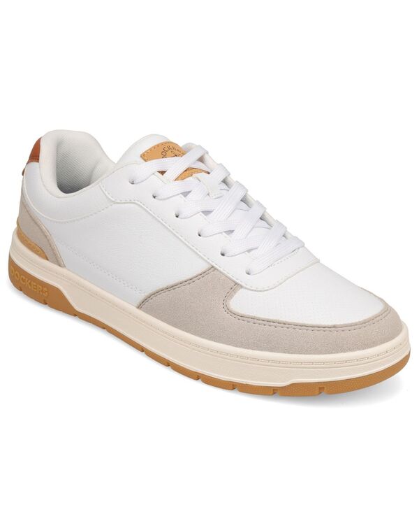 ドッカーズ メンズ シューズ スニーカー レース Dockers Men's Frederick Casualace-Up Sneaker White/ White Sand/ British Tan ホワイト