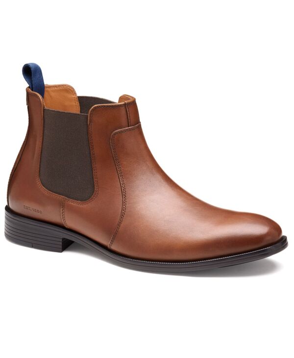 ジョンストンアンドマーフィー メンズ シューズ スリッポン・ローファー チェルシーブーツ チェルシー ブーツ Johnston & Murphy Men'slip-On Reeve Chelsea Boots Tan Full Grain タン|ReVida 店