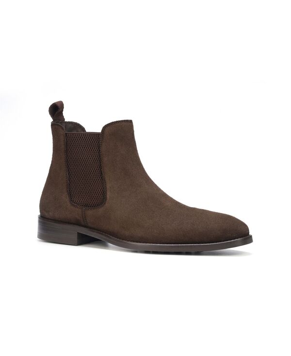 アンソニー ヴィア メンズ シューズ ブーツ・レインブーツ チェルシーブーツ チェルシー レザー Anthony Veer Men's Thomas Leather Pull Up Chelsea Boots Chocolate Brown (Suede) ブラウン